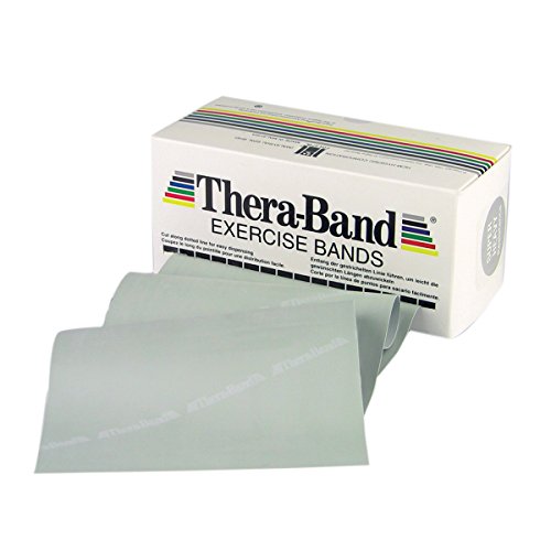 8857746660997 - THERA-BAND 6-YARD EXERCISE BAND, SILVER, SUPER HEAVY