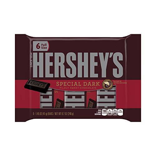 0885781034082 - HERSHEY'S CHOCOLATE, SPECIAL DARK, 1.45 OUNCE BAR, 6 COUNT