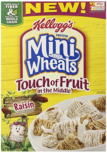 0885781215719 - FROSTED MINI WHEAT'S TOUCH OF FRUIT RAISIN CEREAL, 15 OUNCE