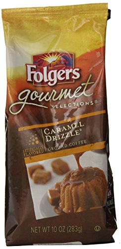 0885781224223 - FOLGERS GOURMET SELECTIONS COFFEE, CARAMEL DRIZZLE, 10 OUNCE