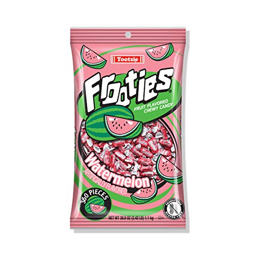 0885782012911 - WATERMELON FROOTIES - TOOTSIE ROLL CHEWY CANDY - 360 PIECE COUNT, 38.8 OZ BAG