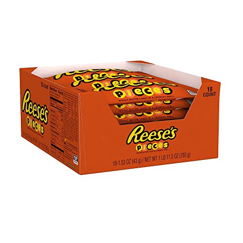 0885782063814 - REESE'S PIECES PEANUT BUTTER CANDIES, 1.53 OUNCE (PACK OF 18)