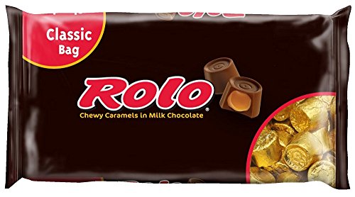 0885782177191 - ROLO CHEWY CARAMELS IN MILK CHOCOLATE, 12-OUNCE BAGS (PACK OF 4)