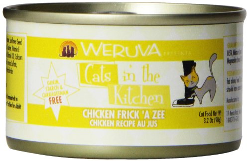 0885790579444 - WERUVA CATS IN THE KITCHEN CHICKEN FRICK 'A ZEE CAT FOOD (3.2 OZ (24 CAN CASE))