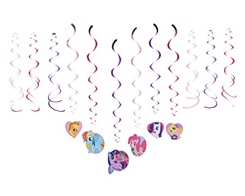 0885793066484 - AMERICAN GREETINGS AMSCAN AMI 675513 MY LITTLE PONY SWIRL DECORATIONS, AMI 675513 1, MULTICOLORED