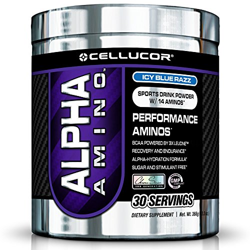 0885798836556 - CELLUCOR ALPHA AMINO SUPPLEMENT, ICY BLUE RAZZ, 30 COUNT