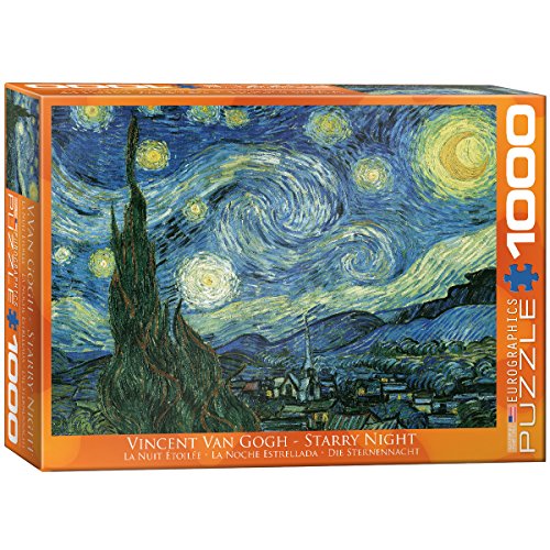 0885807096452 - EUROGRAPHICS STARRY NIGHT BY VINCENT VAN GOGH 1000-PIECE PUZZLE