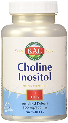 0885810213181 - KAL CHOLINE INOSITOL TABLETS, 500/500 MG, 90 COUNT
