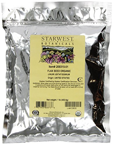 0885813385724 - STARWEST BOTANICALS ORGANIC FLAX SEED, 1-POUND BAGS (PACK OF 2)