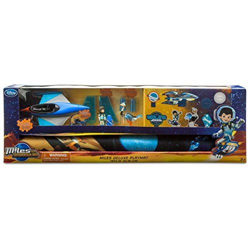 0885820616033 - DISNEY JUNIOR MILES FROM TOMORROWLAND 5 PIECE DELUXE PLAYMAT PLAYSET WITH ACTION FIGURES