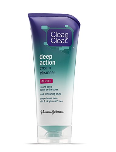 0885823362517 - CLEAN & CLEAR OIL-FREE DEEP-ACTION CREAM CLEANSER, 6.5-OUNCE TUBES (PACK OF 4)