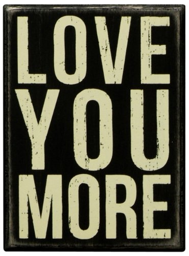 8858292609621 - PRIMITIVES BY KATHY 4 BY 5.5-INCH BOX SIGN, SMALL, LOVE YOU MORE