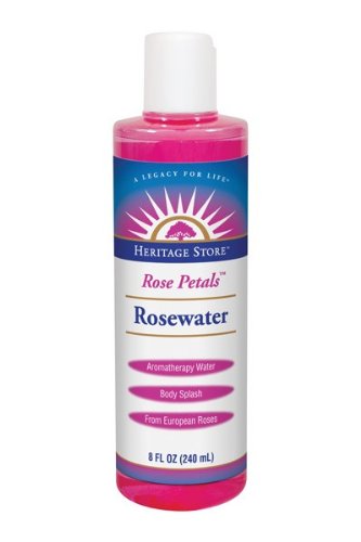 0885834112835 - HERITAGE PRODUCTS ROSEWATER, ROSE PETALS, 8-OUNCES (PACK OF 3)