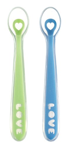 0885834400086 - MUNCHKIN SILICONE SPOONS, COLORS MAY VARY, 2 COUNT