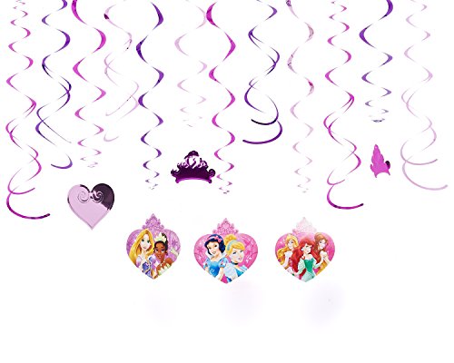 0885851483666 - AMERICAN GREETINGS DISNEY PRINCESS HANGING PARTY DECORATIONS, PARTY SUPPLIES