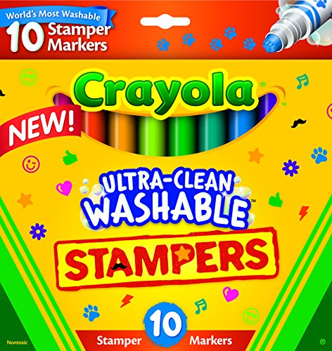 0885862991778 - CRAYOLA 10-COUNT ULTRA CLEAN EXPRESSION STAMPER MARKERS
