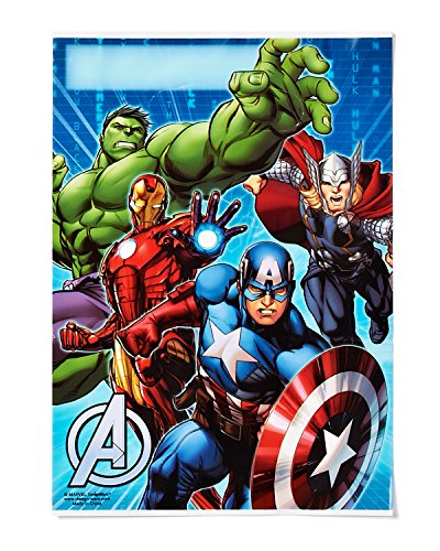 0885867052405 - AMERICAN GREETINGS MARVEL AVENGERS TREAT BAGS (8-PACK), PARTY SUPPLIES