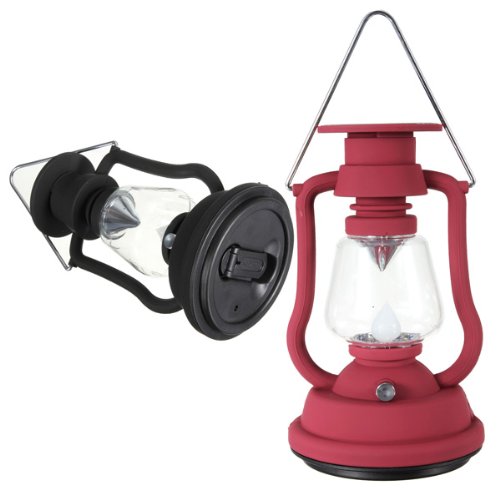 8858725173699 - OUTDOOR CAMPING SOLAR CELL PANEL LANTERN HAND CRANK 7 LED LAMP