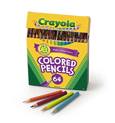 0885877305966 - CRAYOLA 64 CT SHORT COLORED PENCILS KIDS CHOICE COLORS