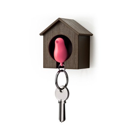 8858782109006 - QUALY SPARROW KEYRING - PINK