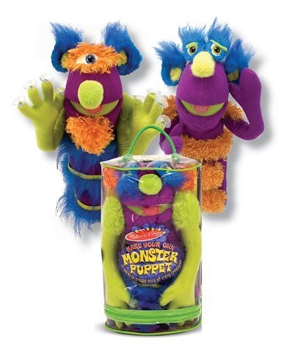 0885879114887 - MELISSA & DOUG DELUXE FUZZY MAKE-YOUR-OWN MONSTER PUPPET