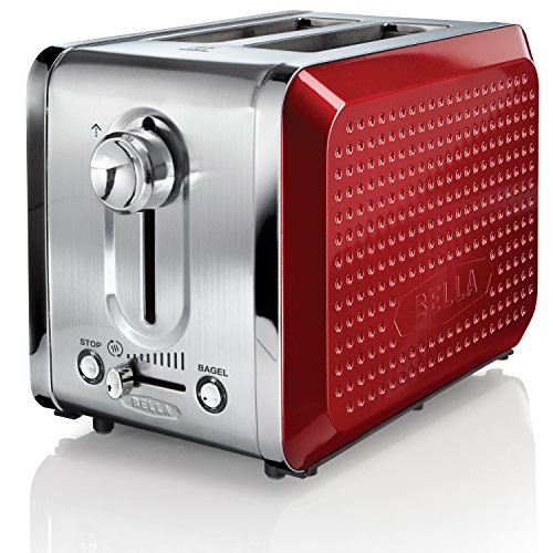 0885879867820 - BELLA 13701 DOTS COLLECTION 2-SLICE TOASTER, RED
