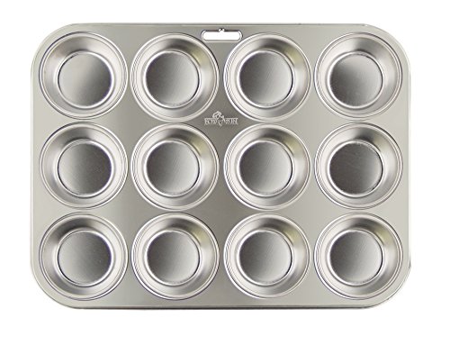 8858998527274 - FOX RUN STAINLESS STEEL MUFFIN PAN, 12 CUP