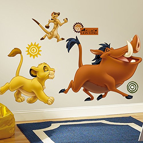 0885903360563 - ROOMMATES RMK1922GM THE LION KING PEEL AND STICK GIANT WALL DECALS