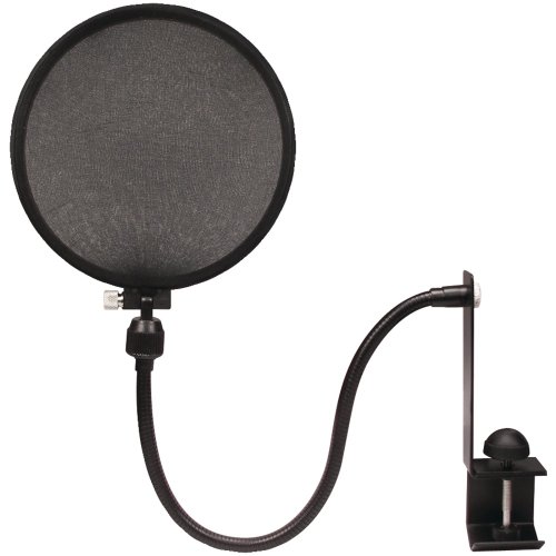 8859056170975 - NADY MPF-6 6-INCH CLAMP ON MICROPHONE POP FILTER WITH FLEXIBLE GOOSENECK AND METAL STABILIZING ARM