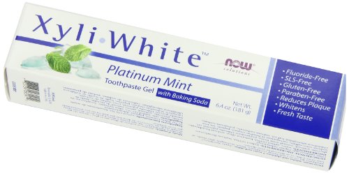 8859094945924 - NOW FOODS XYLIWHITE, BAKING SODA TOOTHPASTE, PLATINUM MINT, 6.4-OUNCES