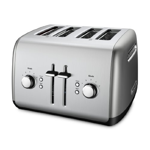 8859100229130 - KITCHENAID KMT4115CU 4-SLICE TOASTER WITH MANUAL HIGH-LIFT LEVER, CONTOUR SILVER
