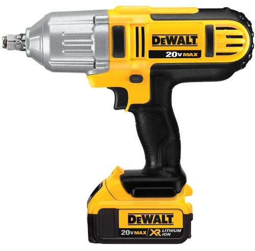 0885911325028 - DEWALT 20 V MAX* LITHIUM ION 1/2 IN. IMPACT WRENCH WITH HOG RING ANVIL - BLACK &