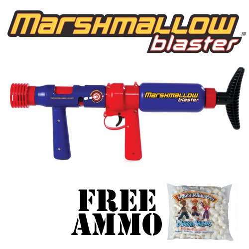 0885912073478 - MARSHMALLOW BLASTER CLASSIC TOY GUN WITH FREE MARSHMALLOW AMMO