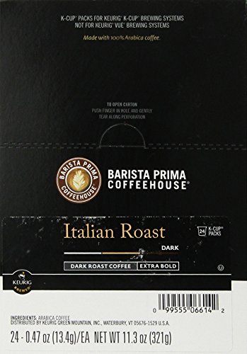 0885917685874 - BARISTA PRIMA COFFEEHOUSE, ITALIAN DARK ROAST, 24- COUNT K-CUP PORTION COUNT FOR