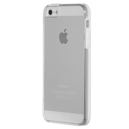 0885926151872 - DREAM WIRELESS FUSION CANDY CASE FOR IPHONE 5/5S - RETAIL PACKAGING - WHITE TRIM WITH CLEAR AGUA