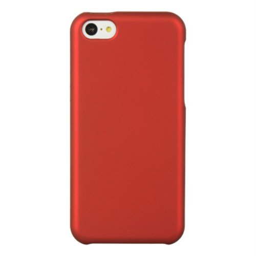 0885926165220 - DREAM WIRELESS CRYSTAL RUBBER CASE FOR APPLE IPHONE 5C - RETAIL PACKAGING - RED