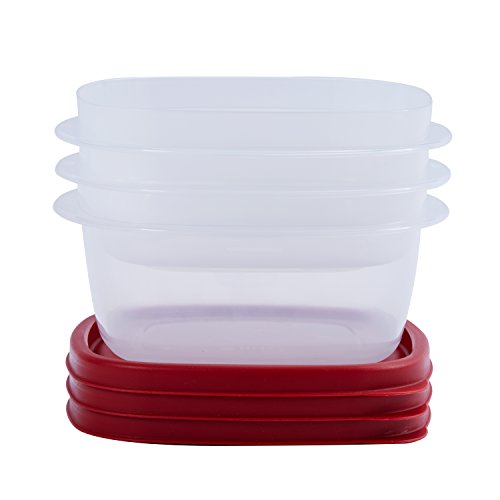 0885926213563 - RUBBERMAID EASY FIND LID FOOD STORAGE CONTAINER, BPA-FREE PLASTIC, 6-PIECE SET