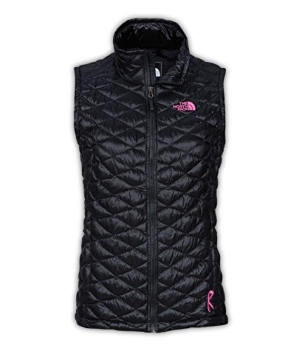 0885929271720 - THE NORTH FACE PINK RIBBON THERMOBALL VEST WOMEN'S TNF BLACK L