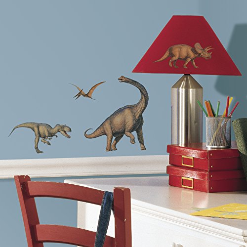 0885949300745 - ROOMMATES RMK1043SCS DINOSAURS PEEL & STICK WALL DECALS, 16 COUNT