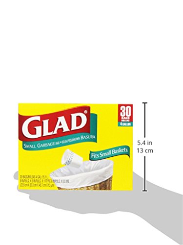 0885995872258 - GLAD 4 GAL. SMALL GARBAGE BAGS 30 CT