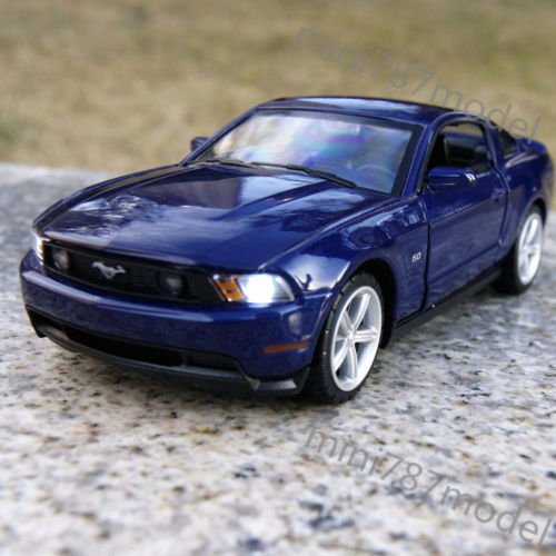 8859966965814 - 2012 FORD MUSTANG GT 1:32 ALLOY DIECAST CAR MODEL ACOUSTO-OPTIC MUSCLE CAR BLUE