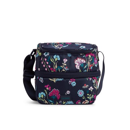 0886003674963 - VERA BRADLEY RECYCLED LIGHTEN UP REACTIVE EXPANDABLE COOLER LUNCH BAG, ITSY DITSY FLORAL