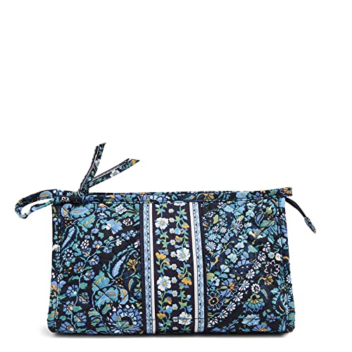 0886003986073 - VERA BRADLEY WOMENS COTTON TRAPEZE COSMETIC MAKEUP ORGANIZER BAG, DREAMER PAISLEY - RECYCLED COTTON, ONE SIZE
