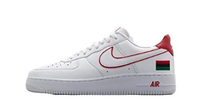 0886059557869 - NIKE AIR FORCE 1 RETRO BHM BLACK HISTORY MONTH QS 739389-100 WHITE/RED MEN'S SHOES (SIZE 11)