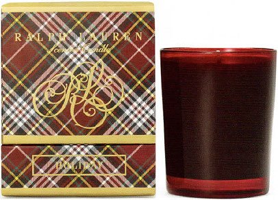 0886087076554 - RALPH LAUREN HOME HOLIDAY CLASSIC 9.6 OZ CANDLE - RUBY GLASS HOLDER