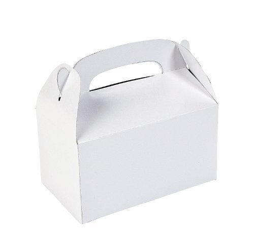 0886102044322 - FUN EXPRESS TREAT BOXES (1 DOZEN), WHITE