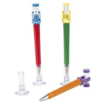 0886102126561 - FUN EXPRESS SAND TIMER PENS WITH SUCTION CUP - BASIC SCHOOL SUPPLIES & PENS TOY