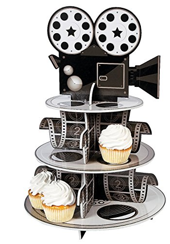 0886102684627 - FUN EXPRESS MOVIE REEL CUPCAKE HOLDER FOAM FOR YOUR OSCAR PARTY NOVELTY, 12 X 17-1/4