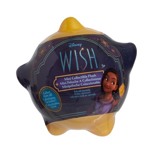 0886144107122 - JUST PLAY DISNEY WISH MINI COLLECTIBLE PLUSH TOY IN BLIND CAPSULE, 12 SURPRISE PLUSHIES TO COLLECT, 3.5-INCH STUFFED TOY IN WISHING STAR CAPSULE, OFFICIALLY LICENSED KIDS TOYS FOR AGES 2 UP