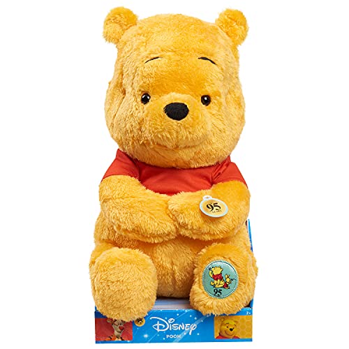 0886144150180 - DISNEY WINNIE THE POOH 95TH ANNIVERSARY 13.5 INCH LARGE PLUSH, STUFFED ANIMAL TEDDY BEAR FOR KIDS, BY JUST PLAY